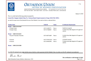 Kosher certification